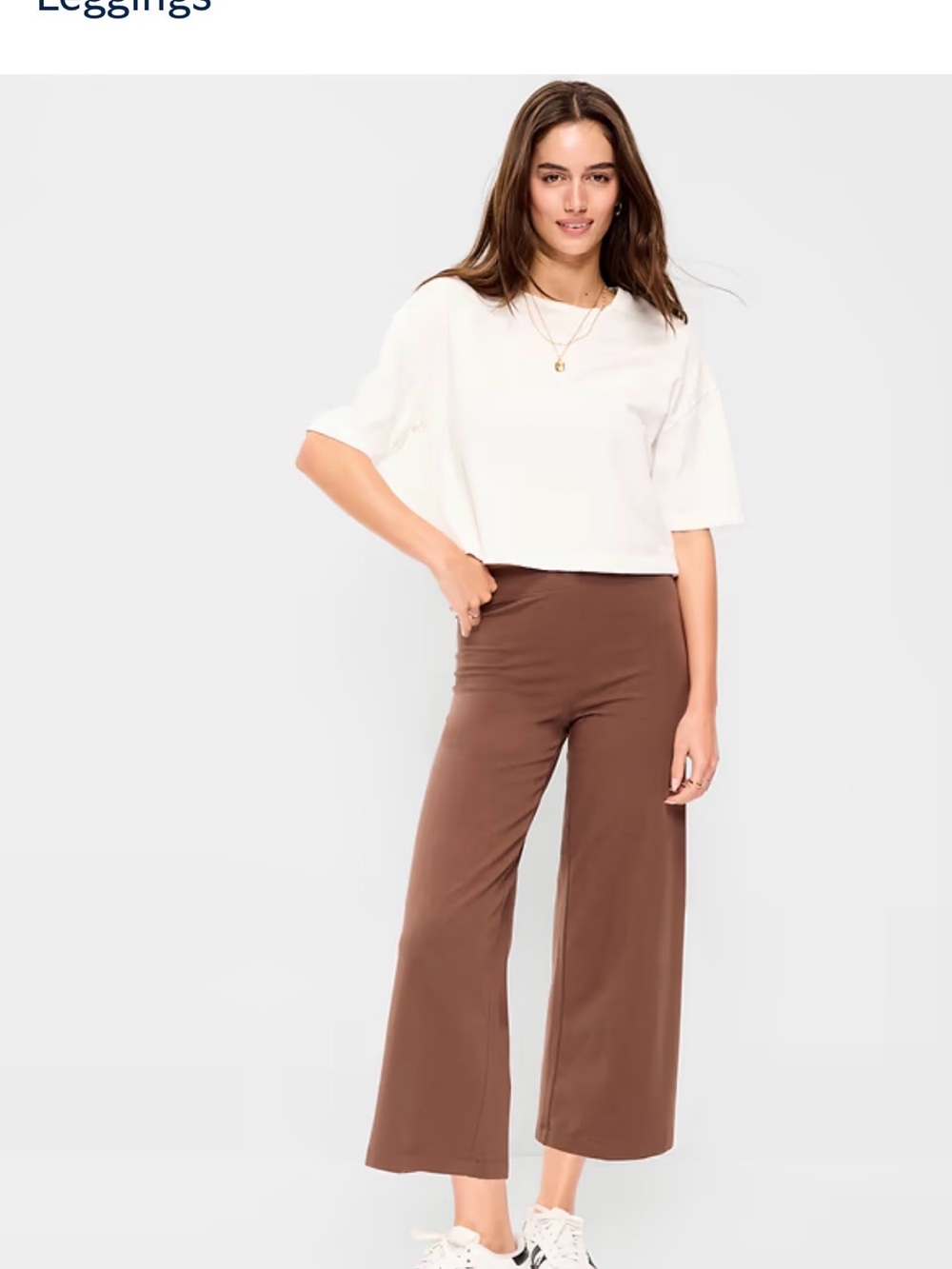 Old Navy High Waist Wide Leg Crop Leggings